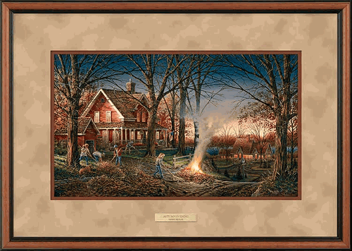 Autumn Evening Encore II Deluxe Walnut Framed